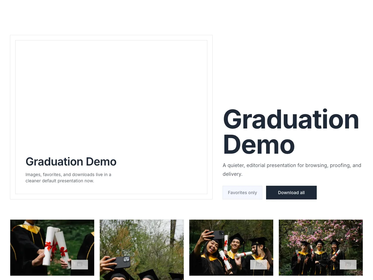Graduation gallery preview